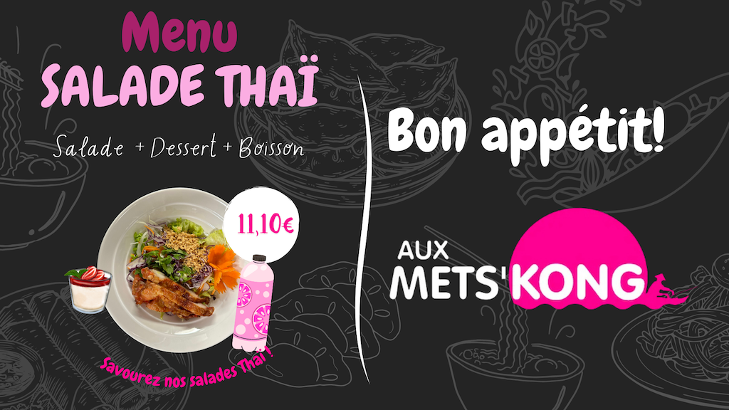 Menus à emporter Aux Mets Kong